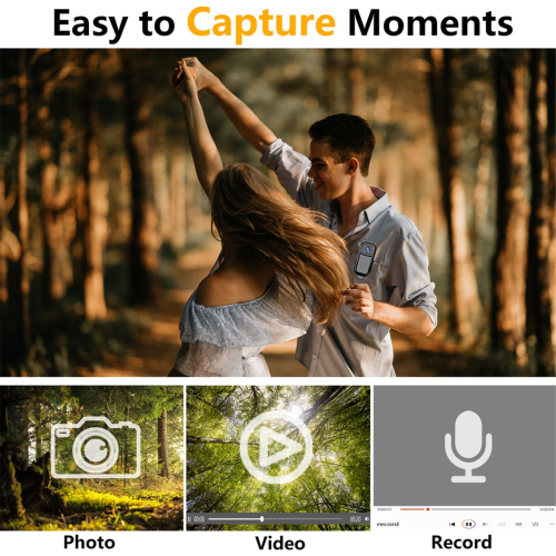 1080P Mini Wifi Camera Draagbare Body Camera Action Cam - Zwart 1