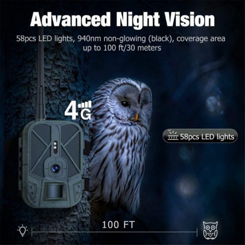 4G 4K 36MP Wildlife Camera with APP Control and Night VisionIn 2