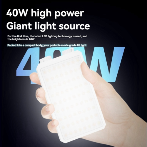 40-W-LED-Videokameraleuchte mit drei Farben, Taschenformat