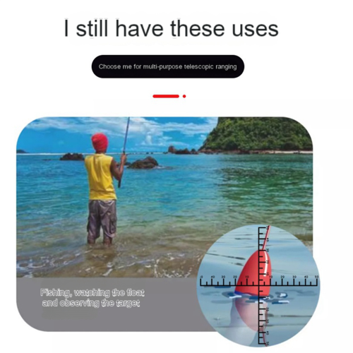 Monocular HD de baixa luminosidade e dois tons, mini telescópio óptico de viagem para uso externo. 2