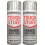 2x400ml Tough Stuff Enamel Silver Hard Wearing Gloss Spray Paint Metal 1
