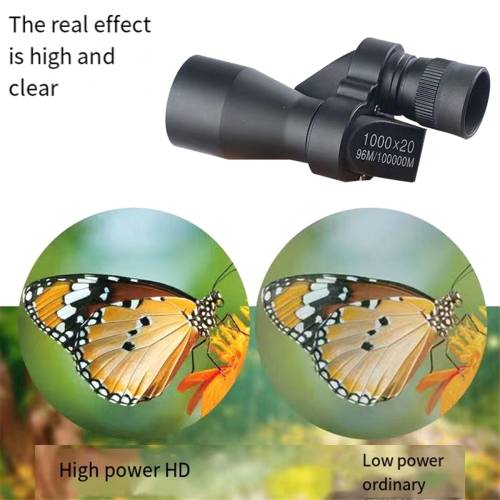 Bärbart HD Mini Pocket Monocular Teleskop Hög Förstoringsgrad Zoom 2