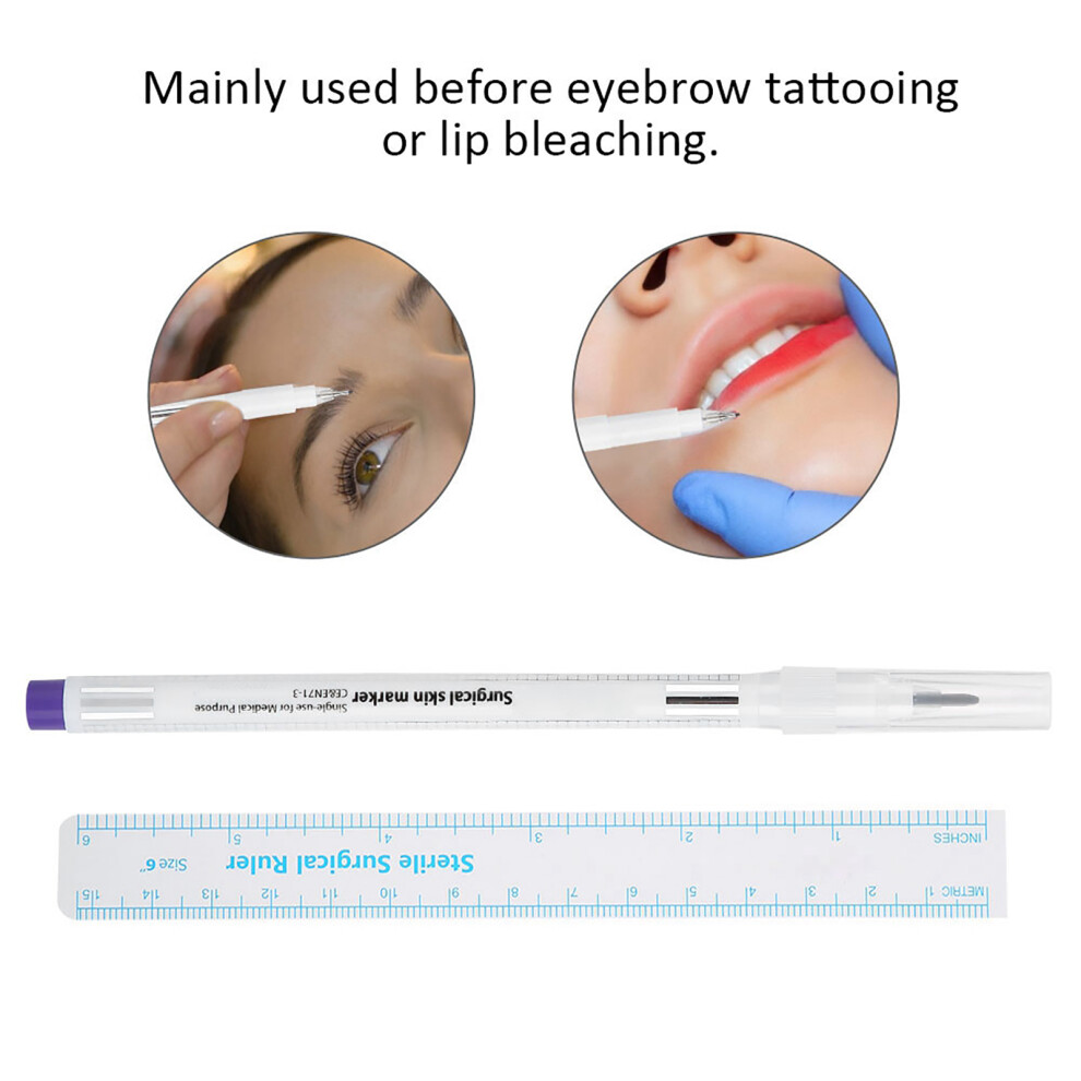 Semi permanent Waterproof Tattoo Marker Pen Microblading Eyebrow Lip Tattoo Positioning Pen 02#