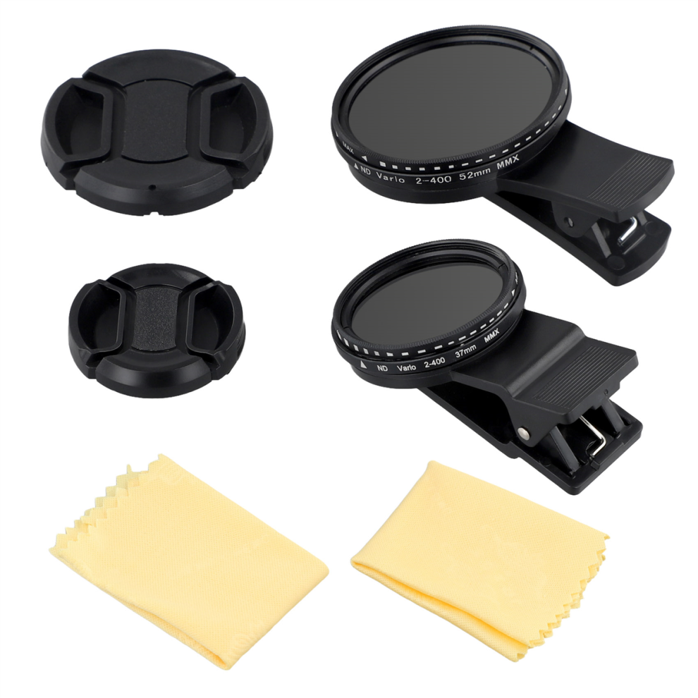37mm 52mm Phone Lens Filter With Clip For Smartphone Variable Filter