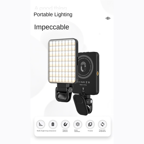Luz LED magnética para selfies/fotografía/