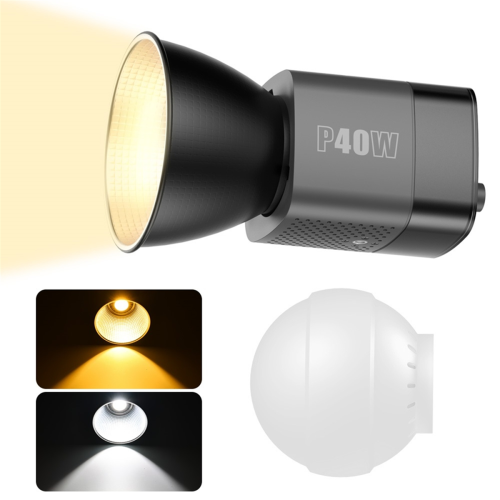 LED Video Light 40W Bi-Color COB Photographic Studio Light 2