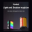 RGB Video Light with Magnetic Cold Shoe Mount,400-750nM Visible Light 2