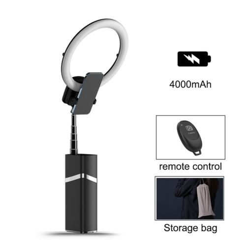 Mini-LED-Stativ für Live-Streaming, Schwarz 2