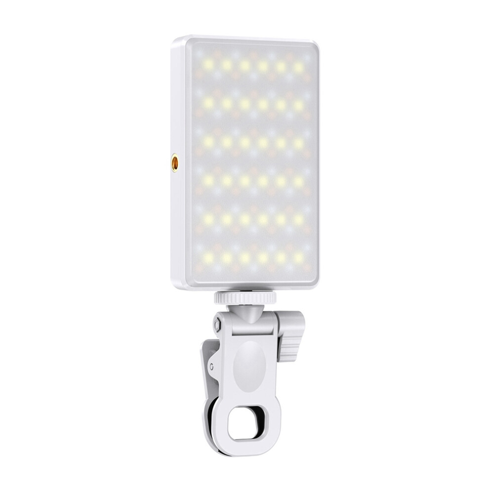 Bi-Color LED Selfie Light with Clip 3000mAh Rechargeable Battery
