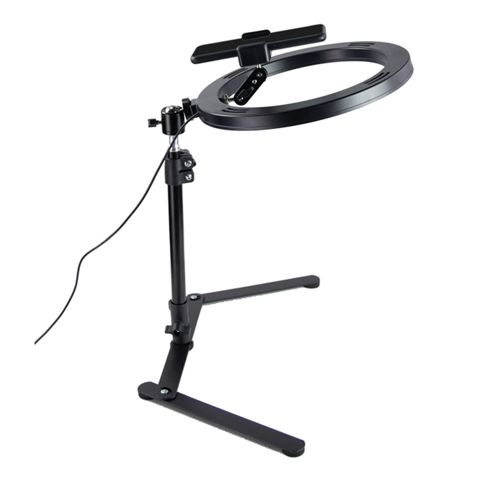 Desktop Led Selfie Remote Ring Light, Phone Stand Holder Fill Lamp,