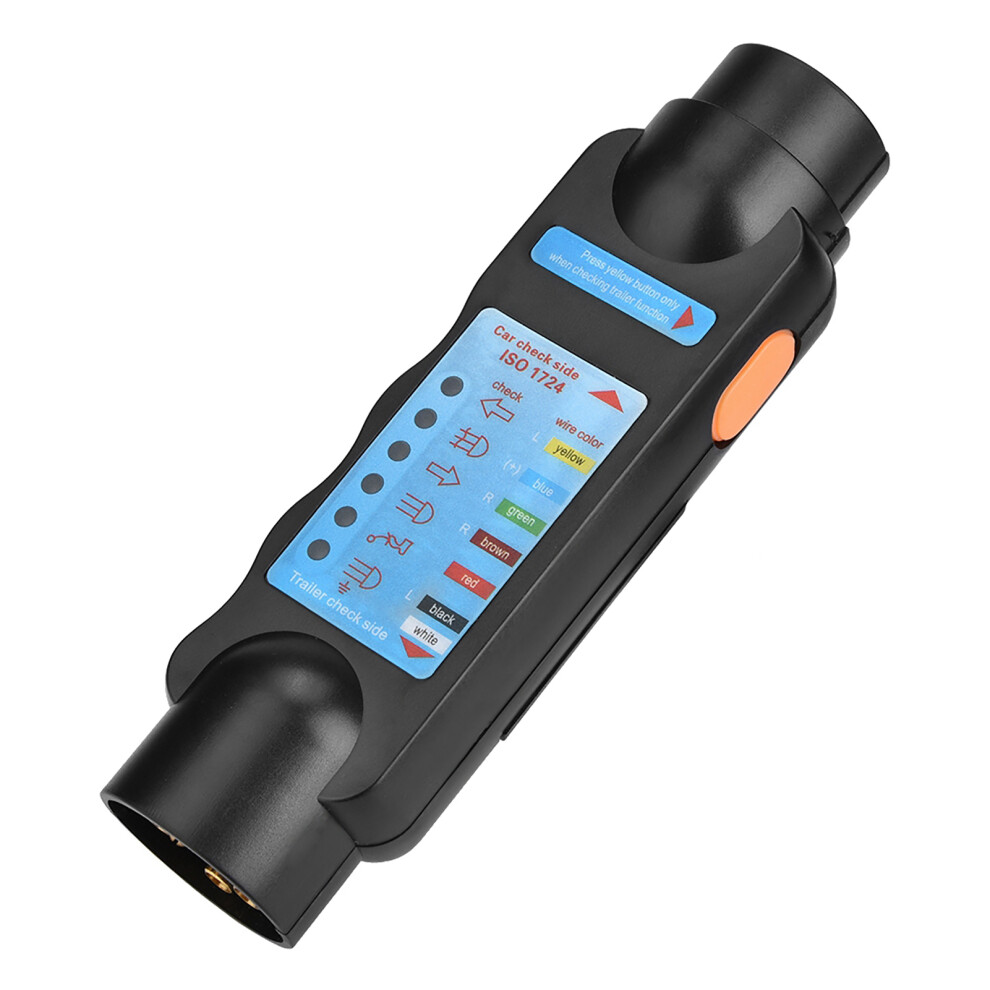 12V 7Pin/13Pin Towing Wiring Cable Circuit Plug Socket Tester For Auto Trailers Light 4121324524211