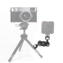 Bras articulé magique TM-5 avec double rotule pour trépied et pince pour téléphone
