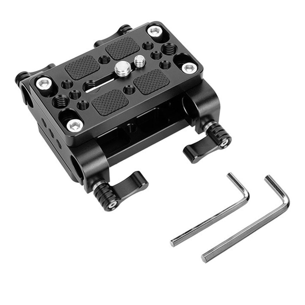 Camera Mounting Plate Tripod Monopod For Rod Support / Dslr Rig Cage 4853878245976