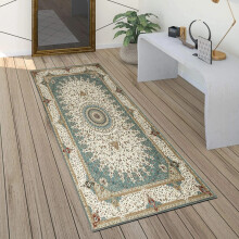 (80 x 150 cm (2 ft. 6 in x 5 ft), Willow Teal) Traditional Runner Rugs Nonslip Kitchen Hallway Floor Carpets & Door Mats