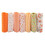 7pcs 25*25cm Cotton Fabric DIY Assorted Squares Pre Cut Bedding Kit Quarters Bundle (Orange) 15