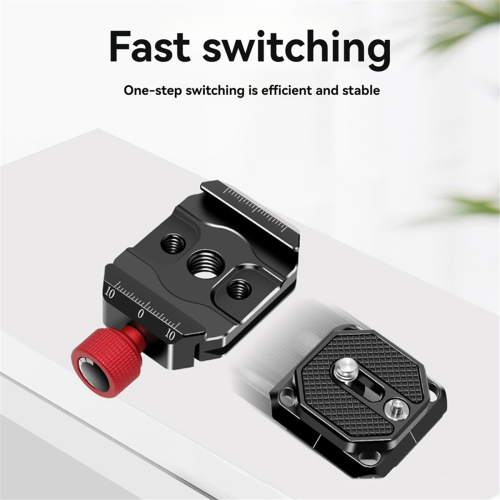 Universal Quick Release Plate Clamp SLR Camera Stabilizer Tripod Base 2