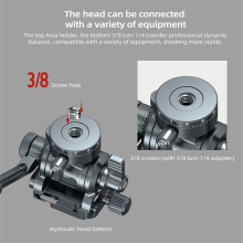 F38 Quick Release Fluid Video pan-tilt 360 Panoramic Gimbal pan-tilt