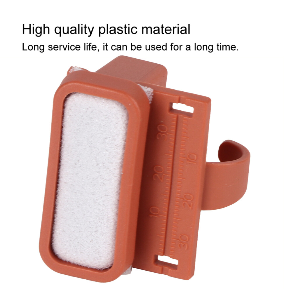 Dental Endodontic Files Measure Ruler Oral Cleansing With Finger Ring (Orange) Orange