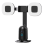 Gimbal de mesa com IA e rastreamento facial automático, com luz integrada. 1
