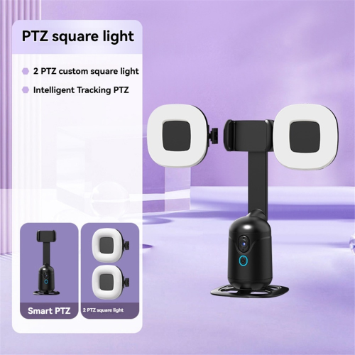 Gimbal de mesa com IA e rastreamento facial automático, com luz integrada. 1