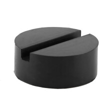 Schwarze Gummi-Wagenheberauflage mit Nut, 6 cm, zum Schweißen von Karosserieteilen