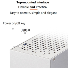 Počítačová skriňa A07 Mini ITX, šasi HTPC, hostiteľská skriňa pre stolný počítač, čierna