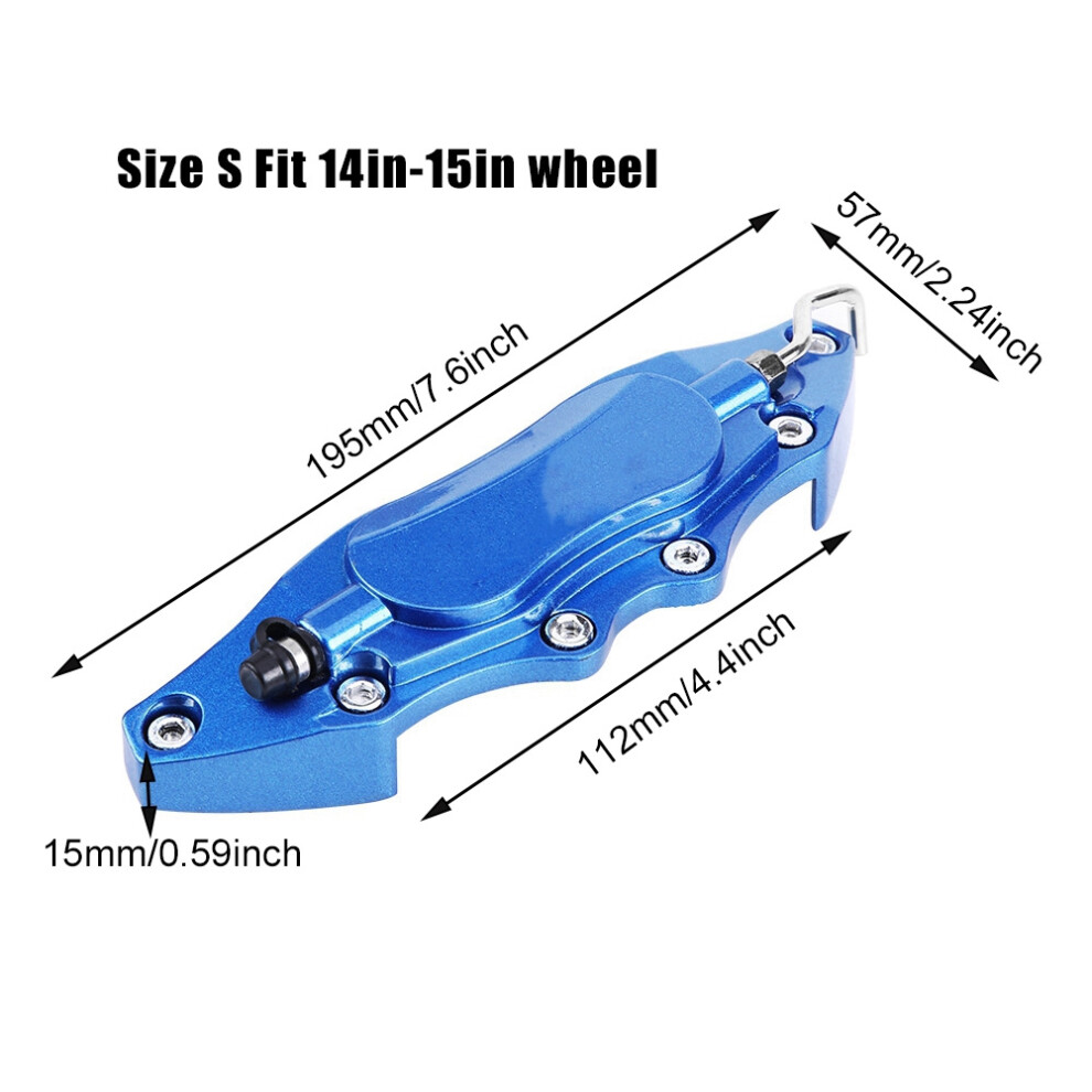 2Pcs Car Aluminum Brake Caliper Protector Cover For Wheel Hub 14In-15In Small 4351324525295