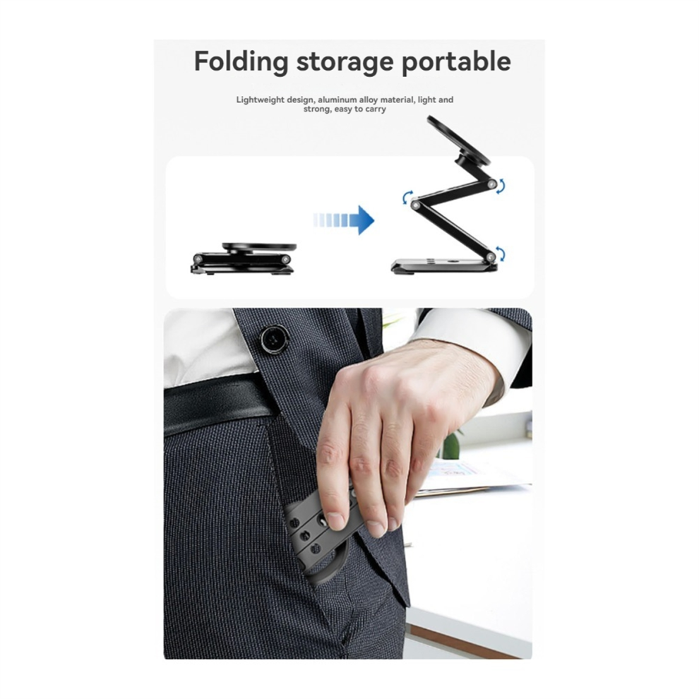 Magnetic Phone Tripod Stand Selfe Stick Desktop Smartphone Holder 4853878250567
