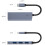USB C-laptopdock, 4-in-1 Type C-hub, met 4 USB 3.0-adapters 6