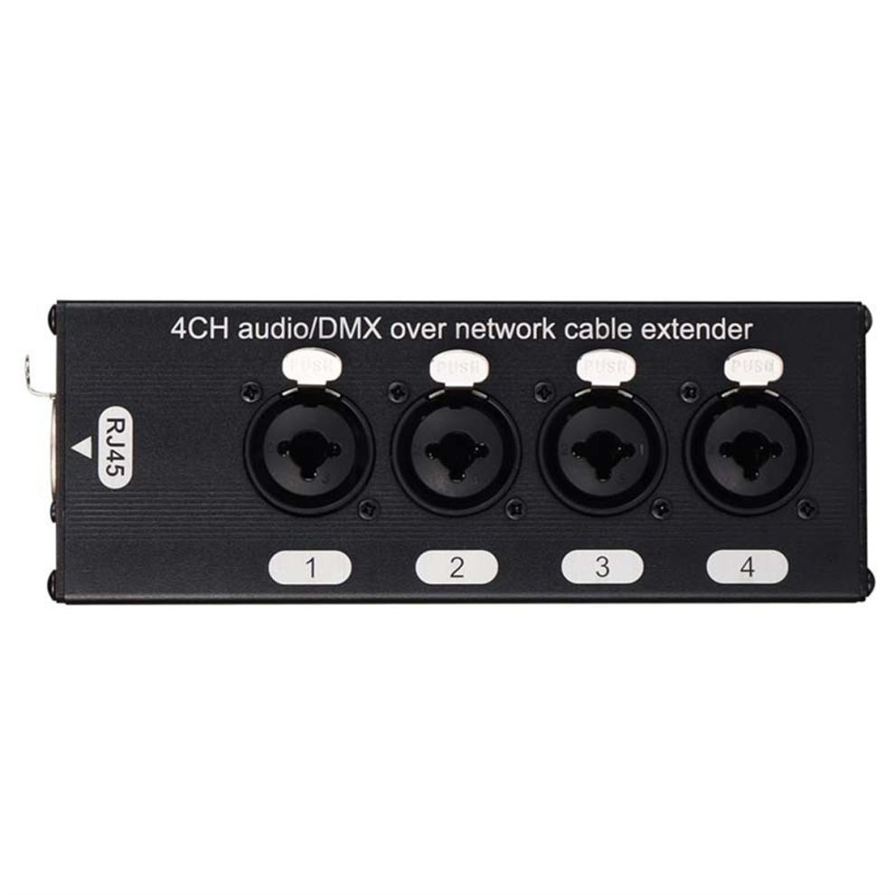 4-Channel 3-Pin Xlr Audio And Dmx512 Network Signal Extender Female 4853878259997