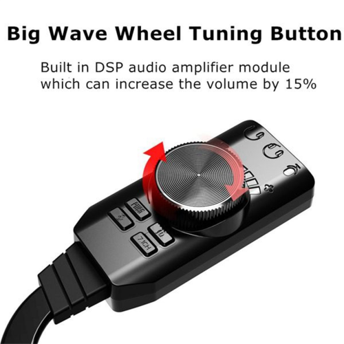 Adattatore per scheda audio esterna USB Scheda audio per giochi a 7.1 canali 2