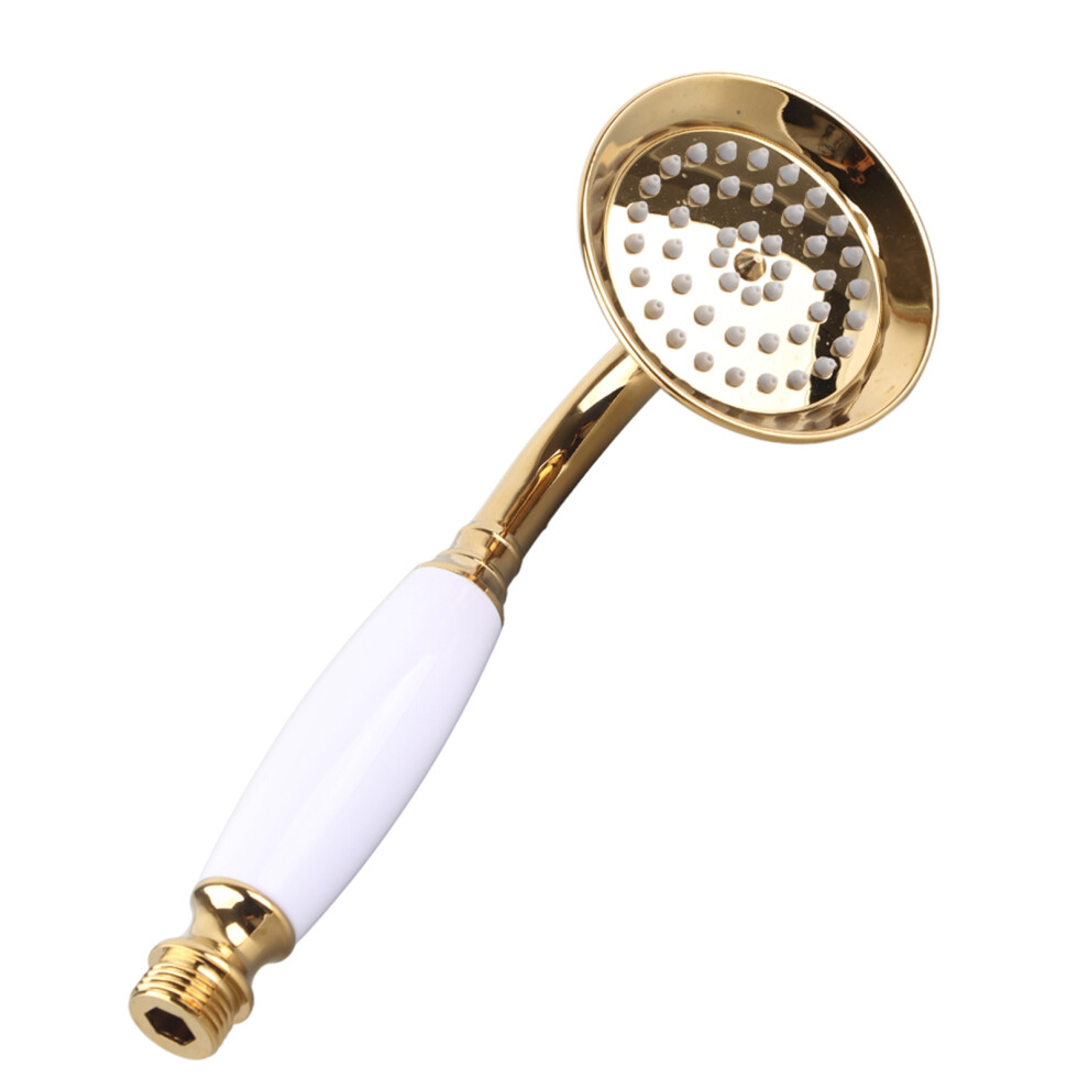 G1/2" Gold Handheld Shower Head Bathroom Sprayer Handshower Home Accessories 5061324526664