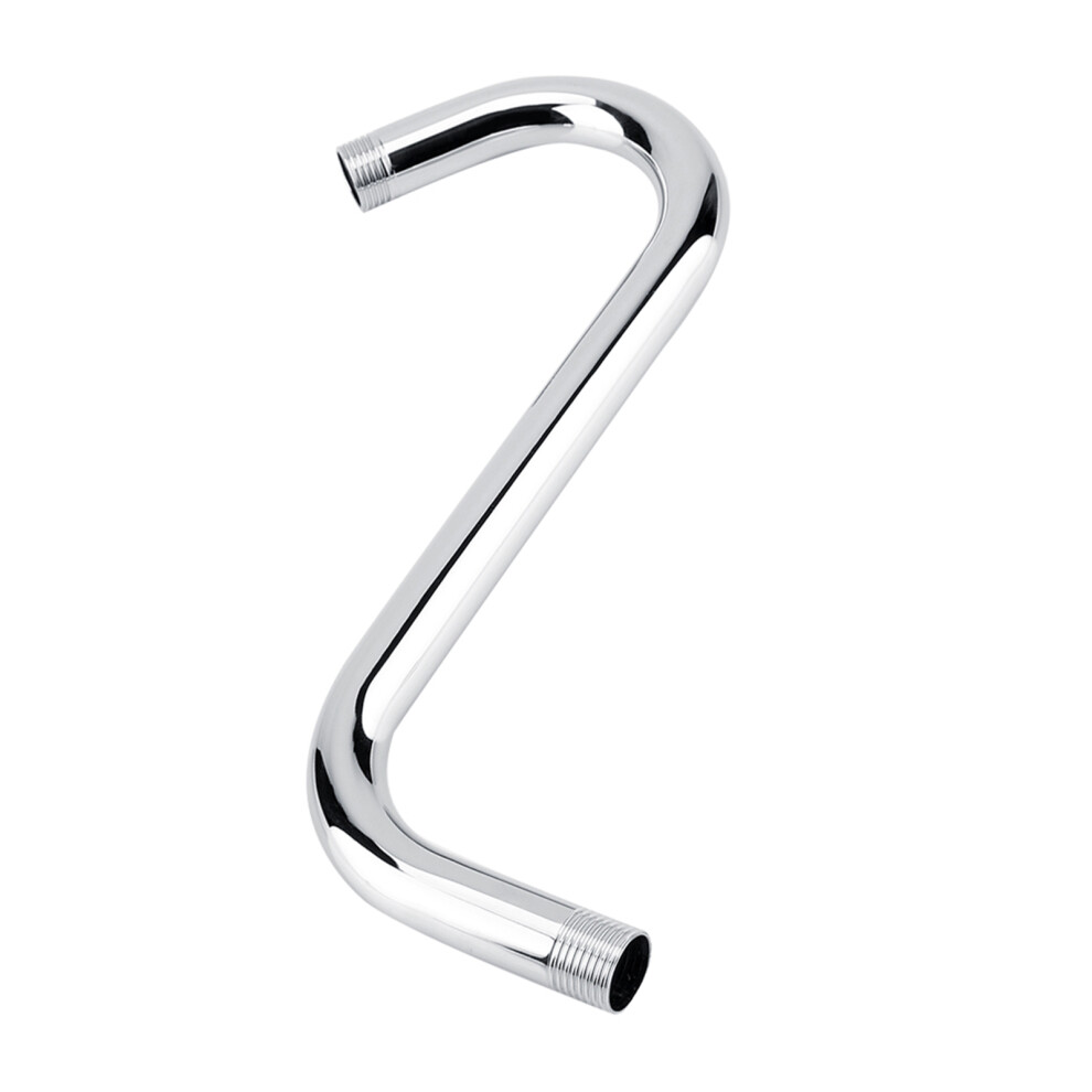 Bathroom Accessory 8Inch 201 Stainless Steel High Rise SâCurved Shower Extension Arm 8741324526723