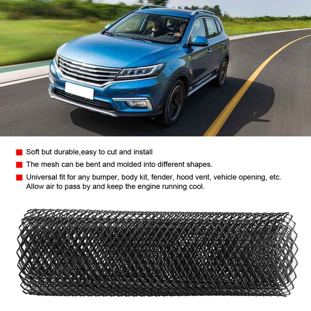 8X16mm Aluminum Alloy Car Grille Mesh Net Grid Body Bumper Rhombic Grill Universal 5041324526925