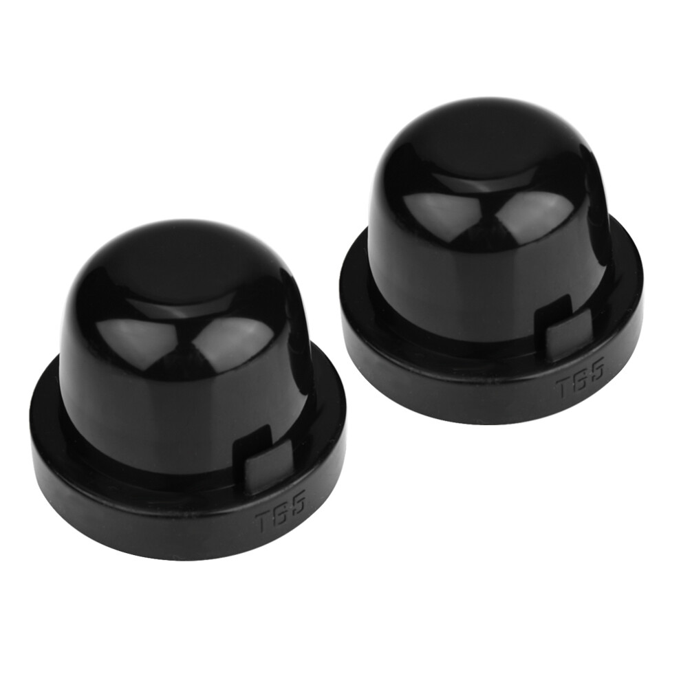 2Pcs 65Mm Led Headlight Dust Proof Waterproof Rubber Housing Seal Cover Caps 5041324526987