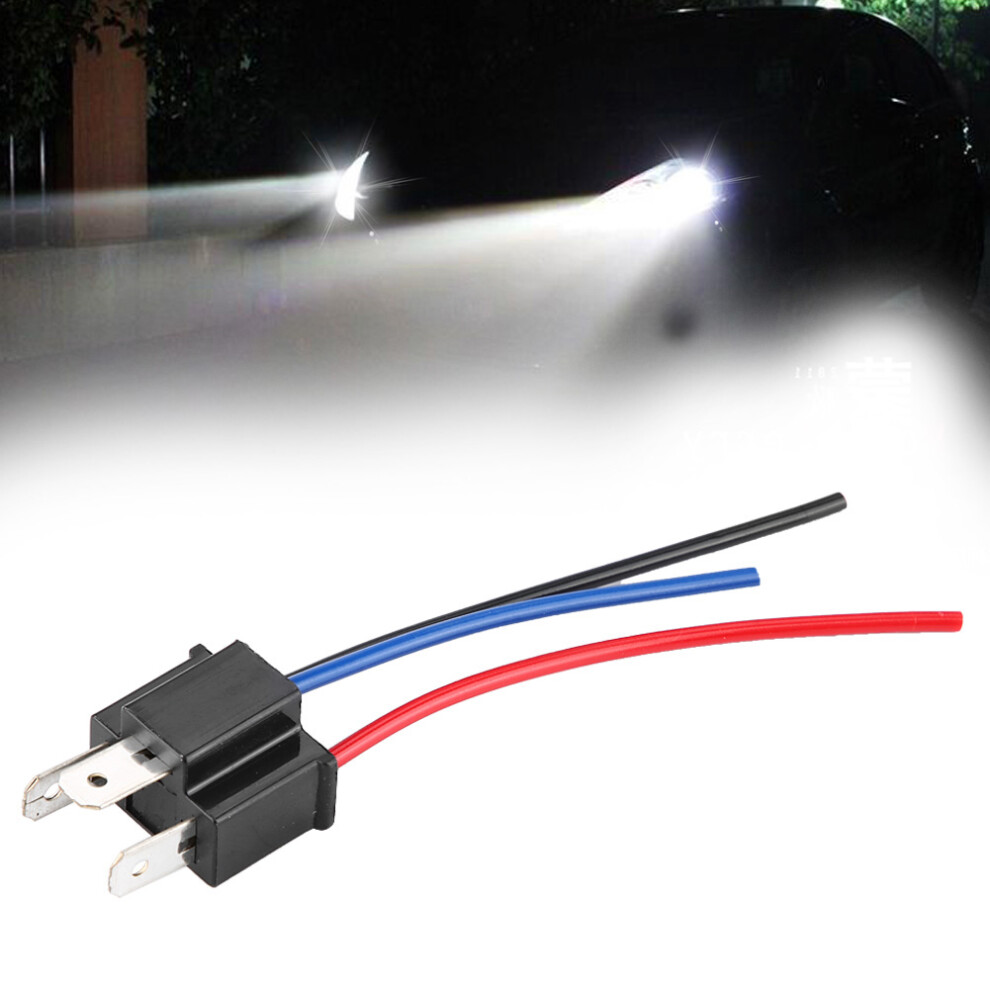 H4 Male Head Extension Connector Plug Socket With Wire Harness Heavy Duty 8741324527010
