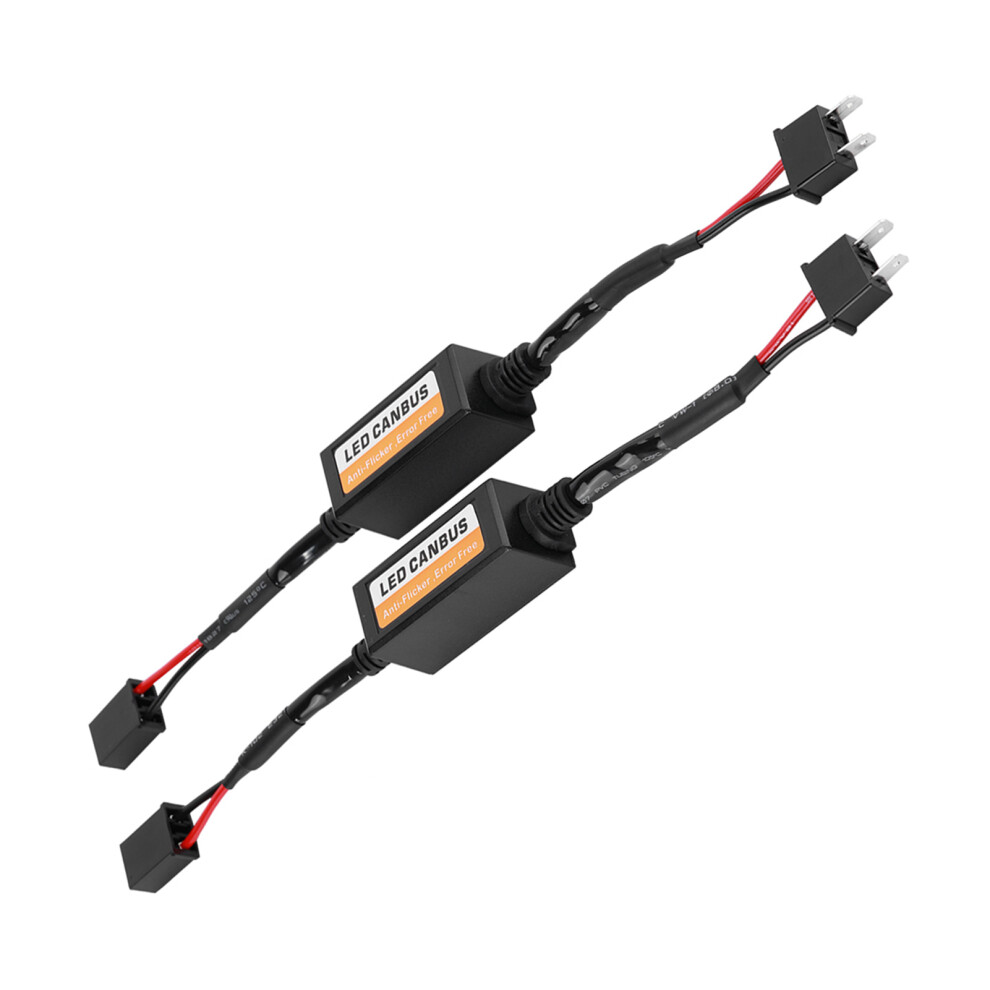 2Pcs Led Canbus Headlight Decoder Device Antiflicker Resistors Error Canceller For H7 7651324526955