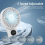 2PCS Mini Handheld Fan with 5-speed,180 for Makeup, Lash, Camping 4