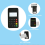 Leitor de cartão com chip BT Mpos e USB Tipo-C 4