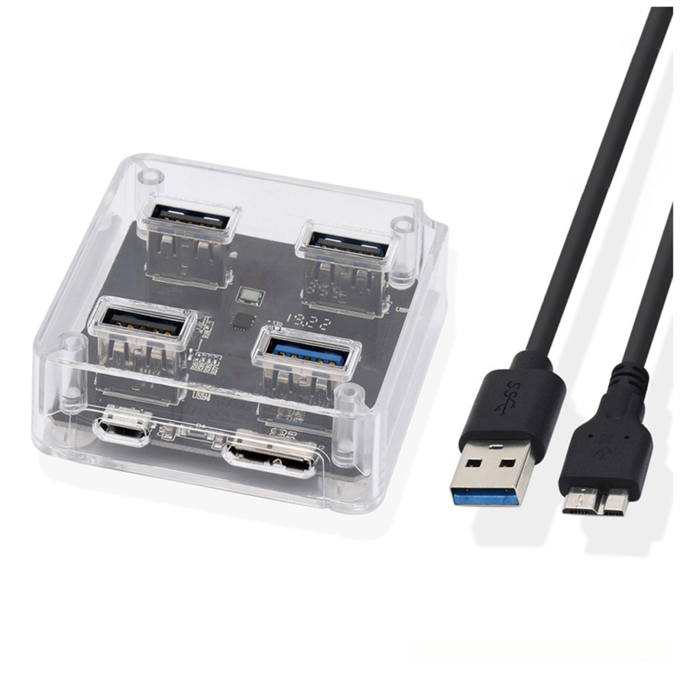 4 Port Usb 3.0 2.0 Hub Splitter 5Gbps Usb A Slot Docking Station 4853878262324