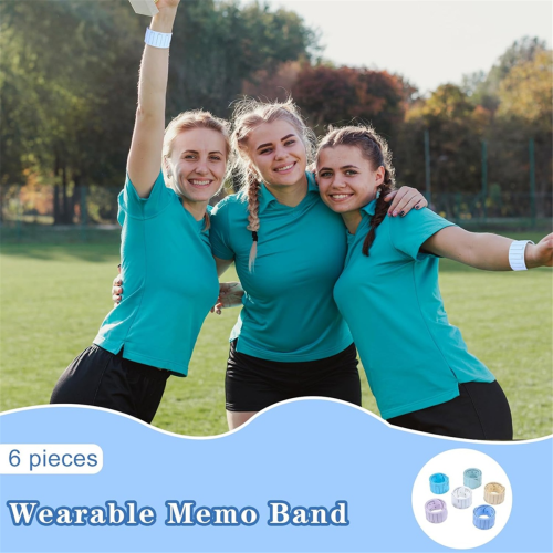 Pulseiras, conjunto de 6 pulseiras de tapa com lista de tarefas 2