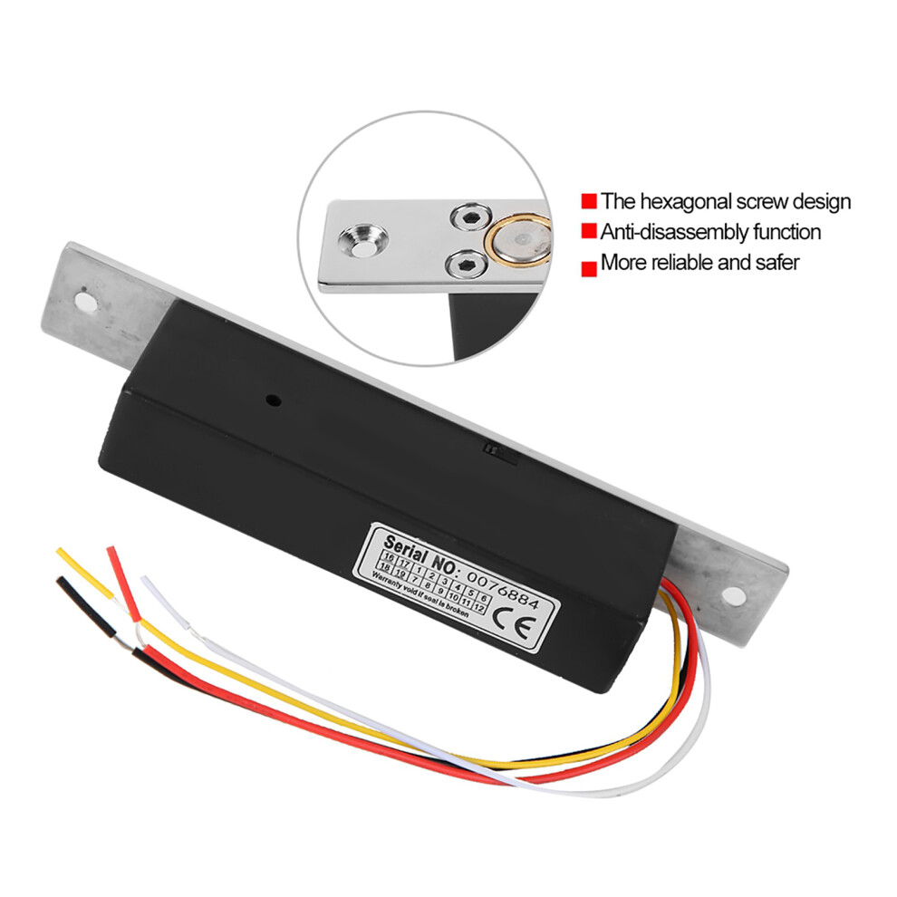 Dc12v Electric Drop Bolt Door Lock Plug Lock Magnetic Induction Access Control 9481324527298