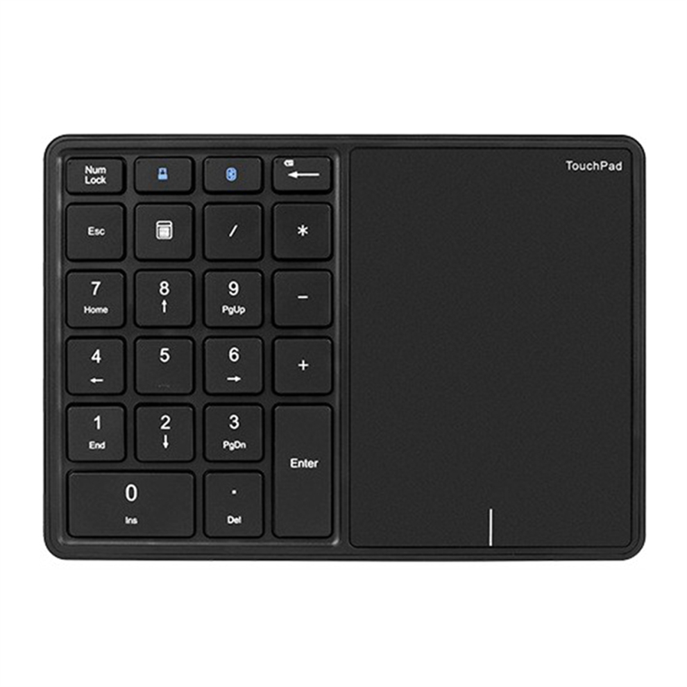 Bluetooth Numeric Keyboard With Touchpad 4853878265530
