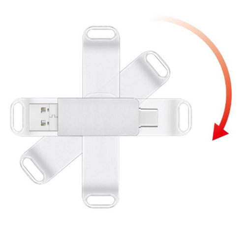 TYPE-C metalen pendrive 128GB waterdichte USB-flashdrives 2
