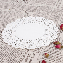 150 Pcs Disposable Oilabsorbing White Lace Paper Doilies Baking Tools Accessories