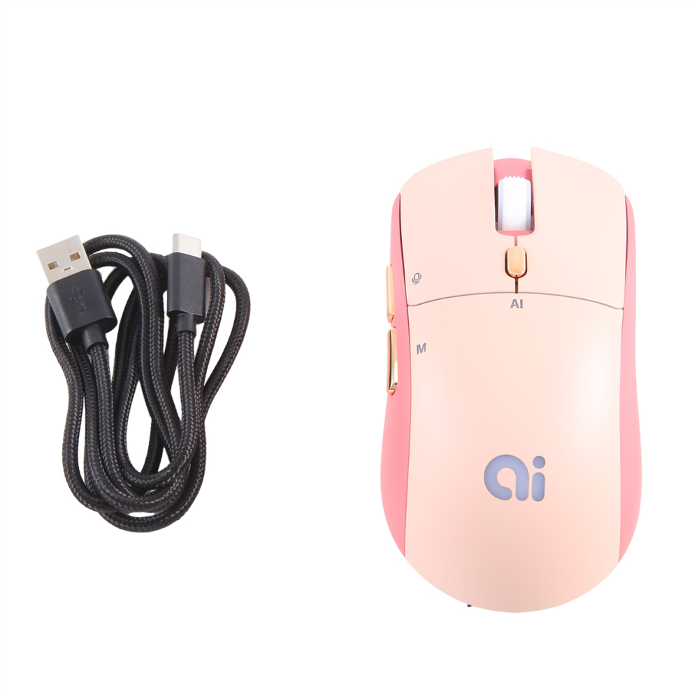 Ai Intelligent Voice Wireless Mouse Ai Intelligent Speech Pink 4853878267916