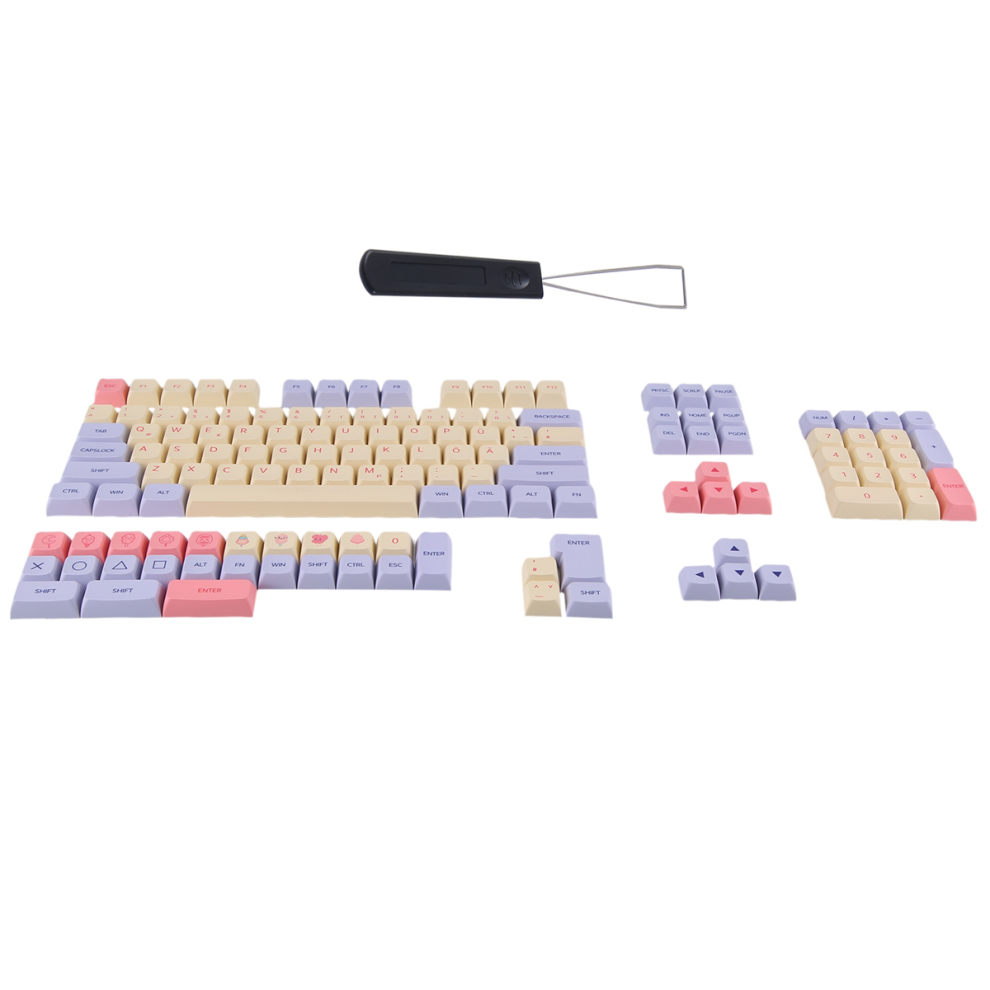 German Keycaps 136 Keys Xda Height Keycaps For 61 4853878266124