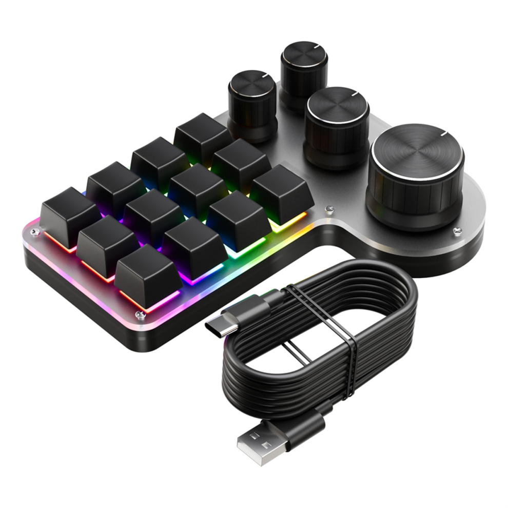 Hotswap Programming Macro Gaming Keypad Black 4853878266179