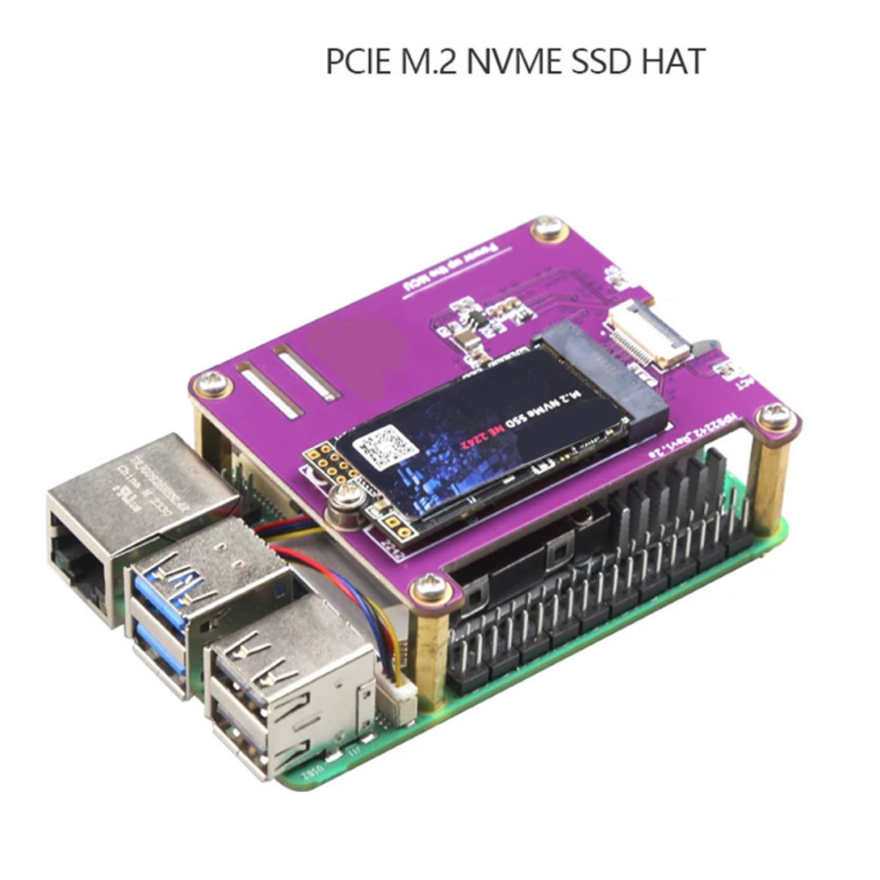 Pcie M.2 Nvme 2230 2242 Gen3 Ssd Hat Expansion Board Kit 4853878275508