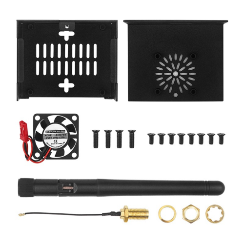 Para Zero 3 Metal Case, com ventoinha e dissipador de calor (sem antena)